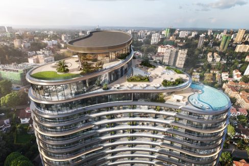 Cheval Riverside apartments in Riverside Nairobi featuring modern high-rise architecture and premium residences