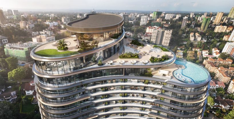 Cheval Riverside apartments in Riverside Nairobi featuring modern high-rise architecture and premium residences